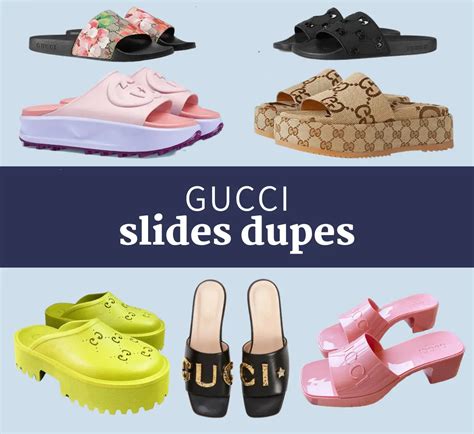 gucci rubber sandal dupes|gucci slides knock off.